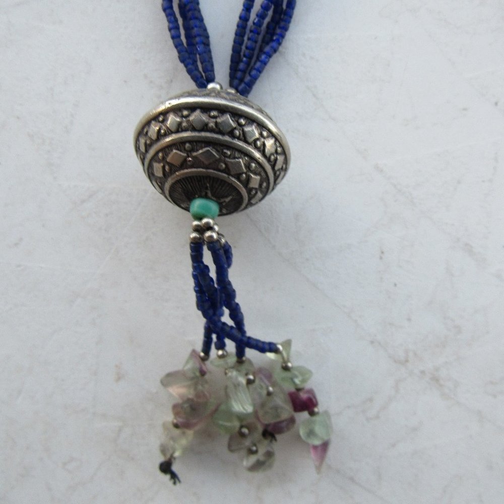 Vintage African Bead Necklace Choker